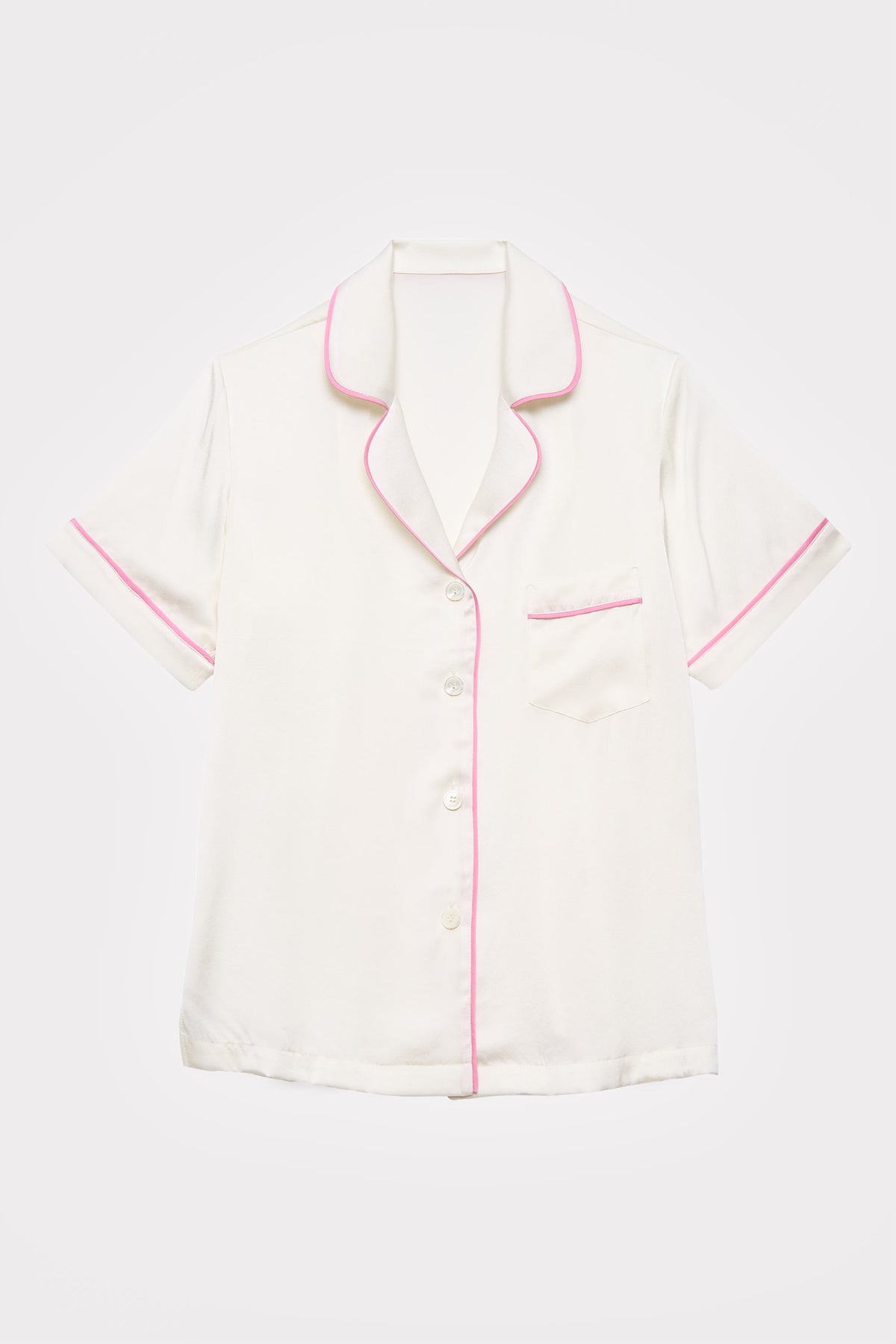 Undyed Amelie Silk Pajama Set in naturally dyed fabric by AGA Nature