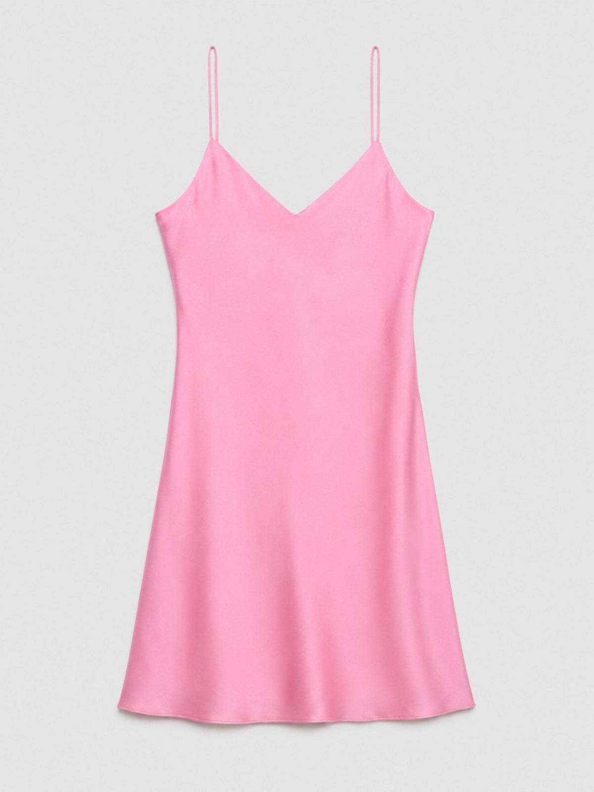 Cochineal-Dyed Silk Mini-Slip Dress in naturally dyed fabric by AGA Nature