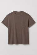 Cutch-Dyed Cotton-Modal Waffle Pocket T-Shirt