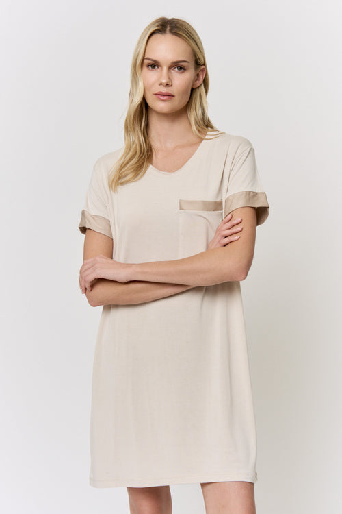 Chamomile-Dyed Modal Lounge-Dress