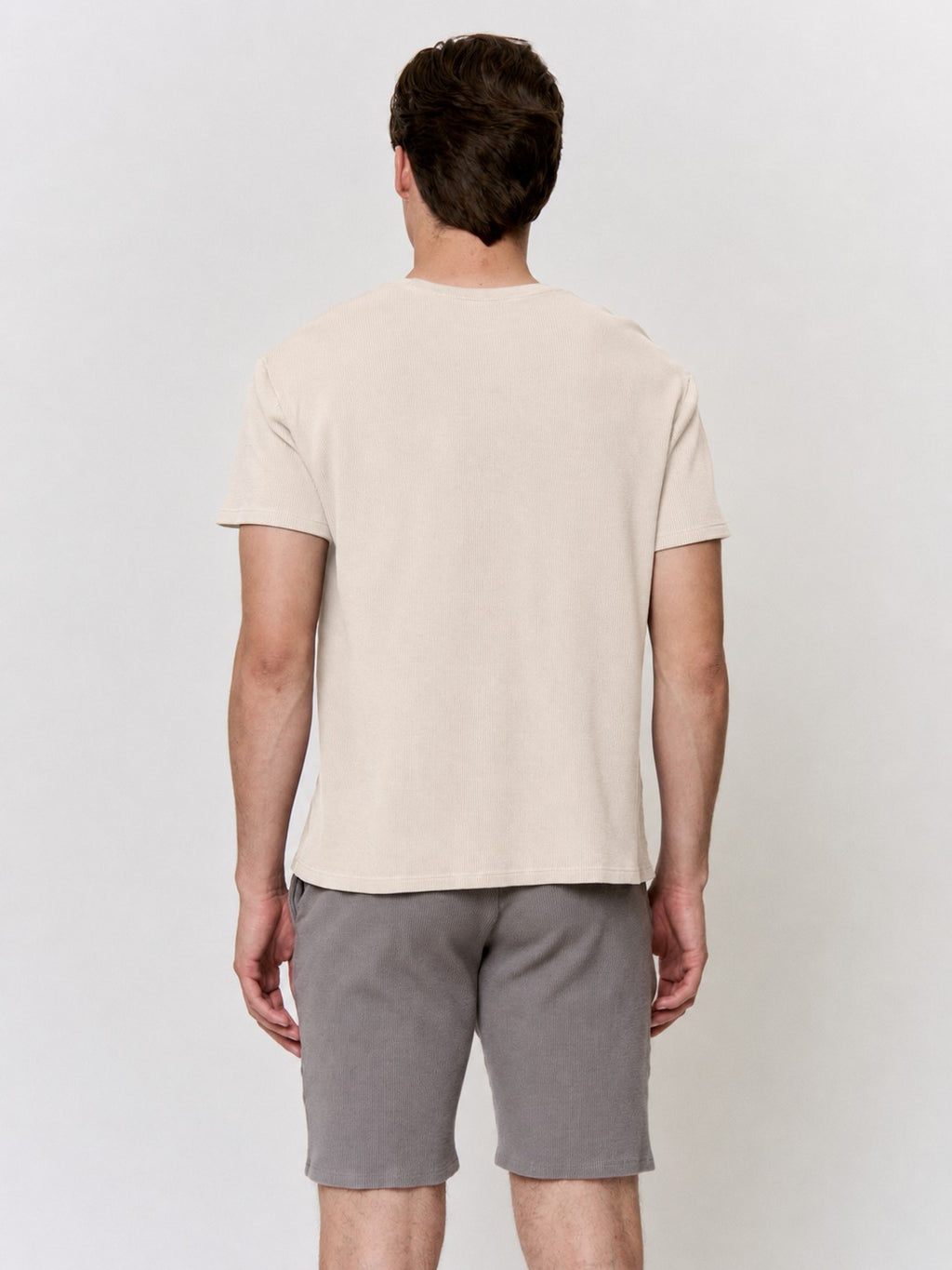Walnut-Dyed Waffle Pocket-Tee