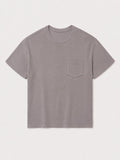 Myrobalan-Dyed Waffle Pocket-Tee