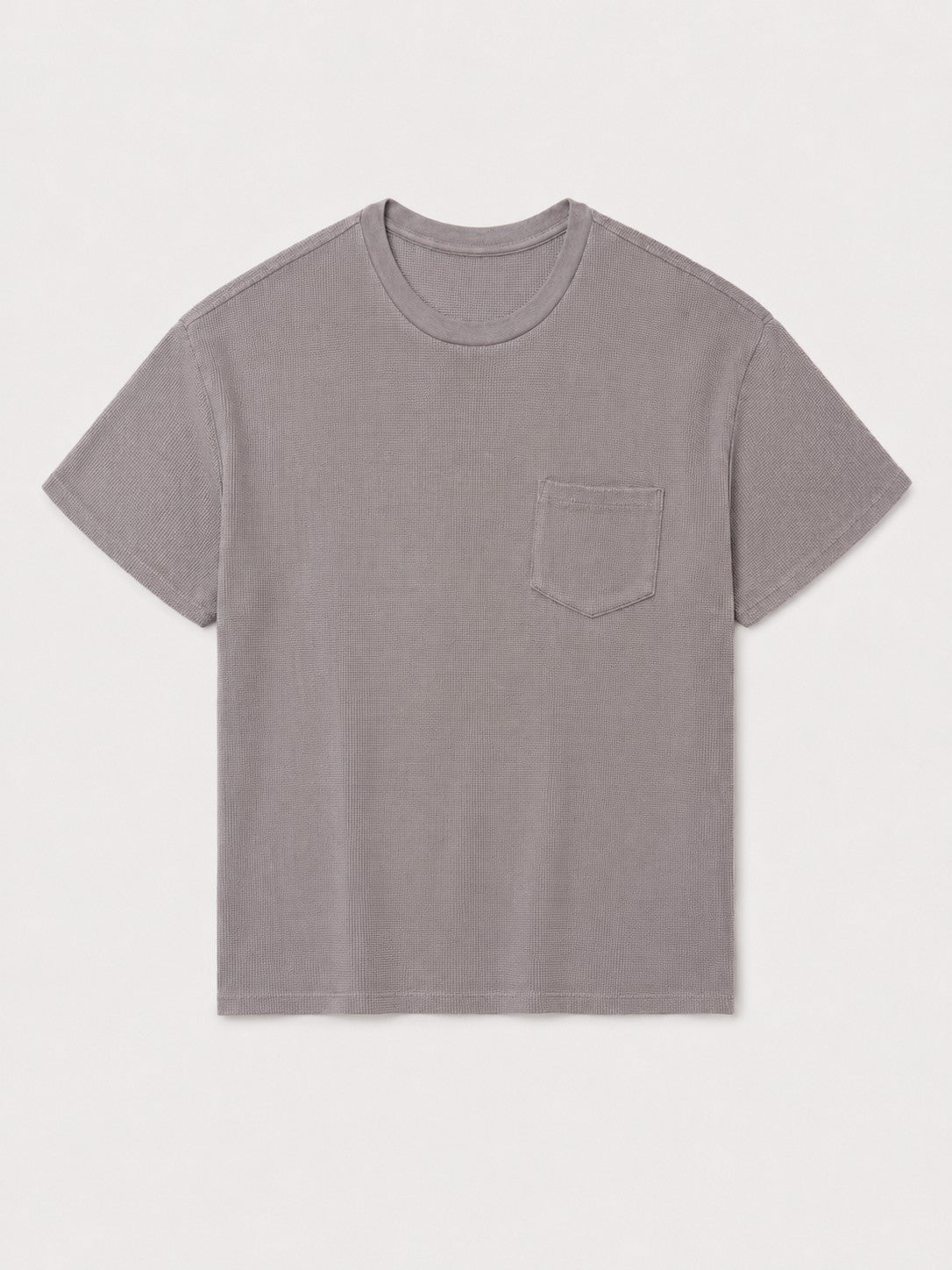 Myrobalan-Dyed Waffle Pocket-Tee in naturally dyed fabric by AGA Nature