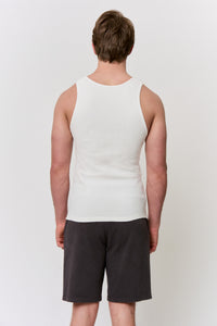 Undyed Waffle Tank-Top in naturally dyed fabric by AGA Nature