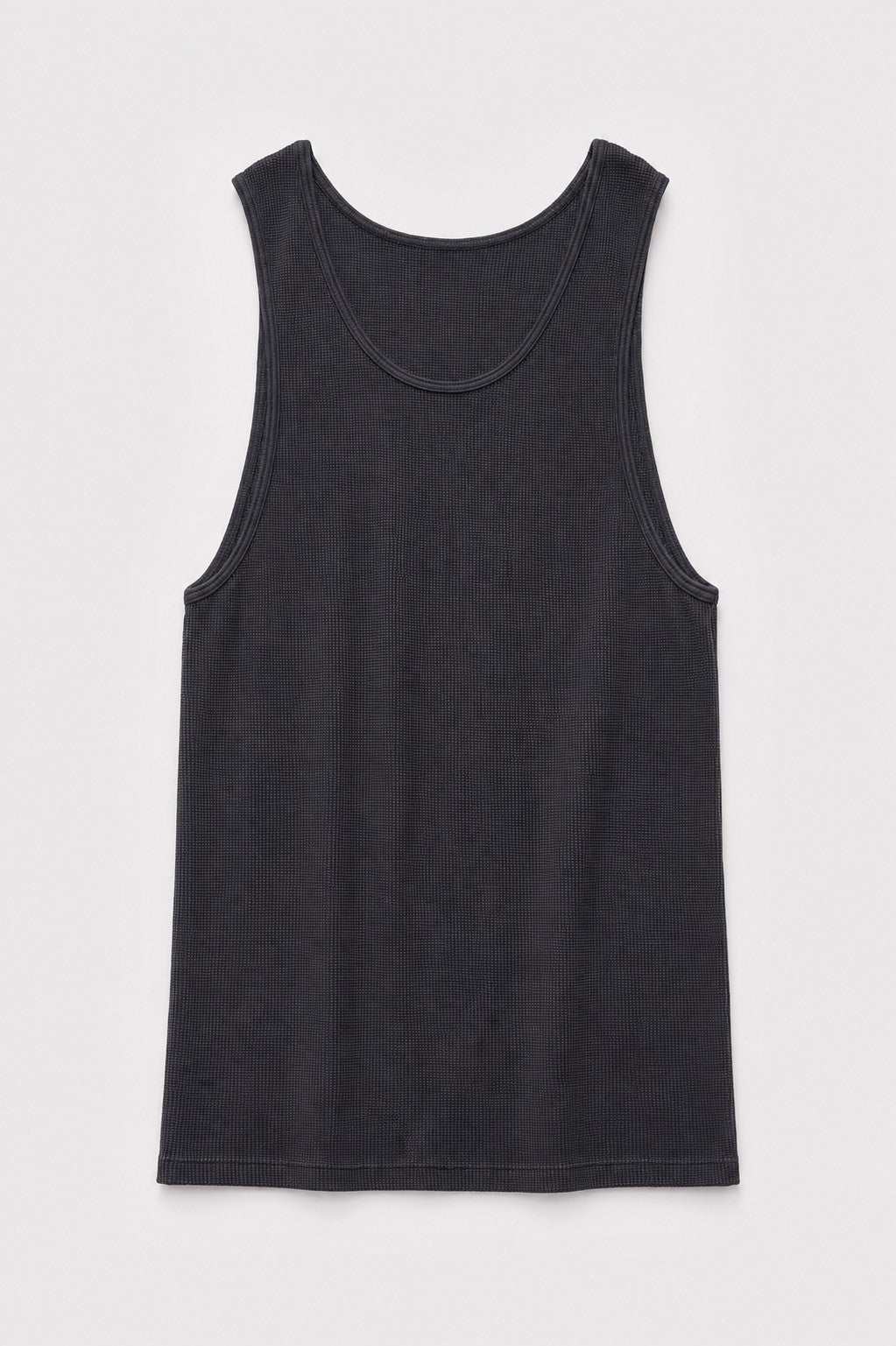 Myrobalan-Dyed Waffle Tank-Top in naturally dyed fabric by AGA Nature