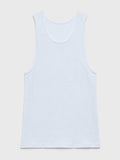 Red Cabbage-Dyed Waffle Tank-Top