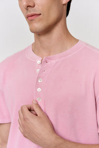 LAC-Dyed Waffle Henley-Top in naturally dyed fabric by AGA Nature