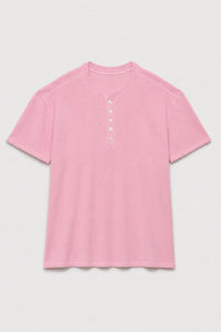 LAC-Dyed Waffle Henley-Top in naturally dyed fabric by AGA Nature