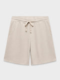 Walnut-Dyed Waffle Drawstring Short