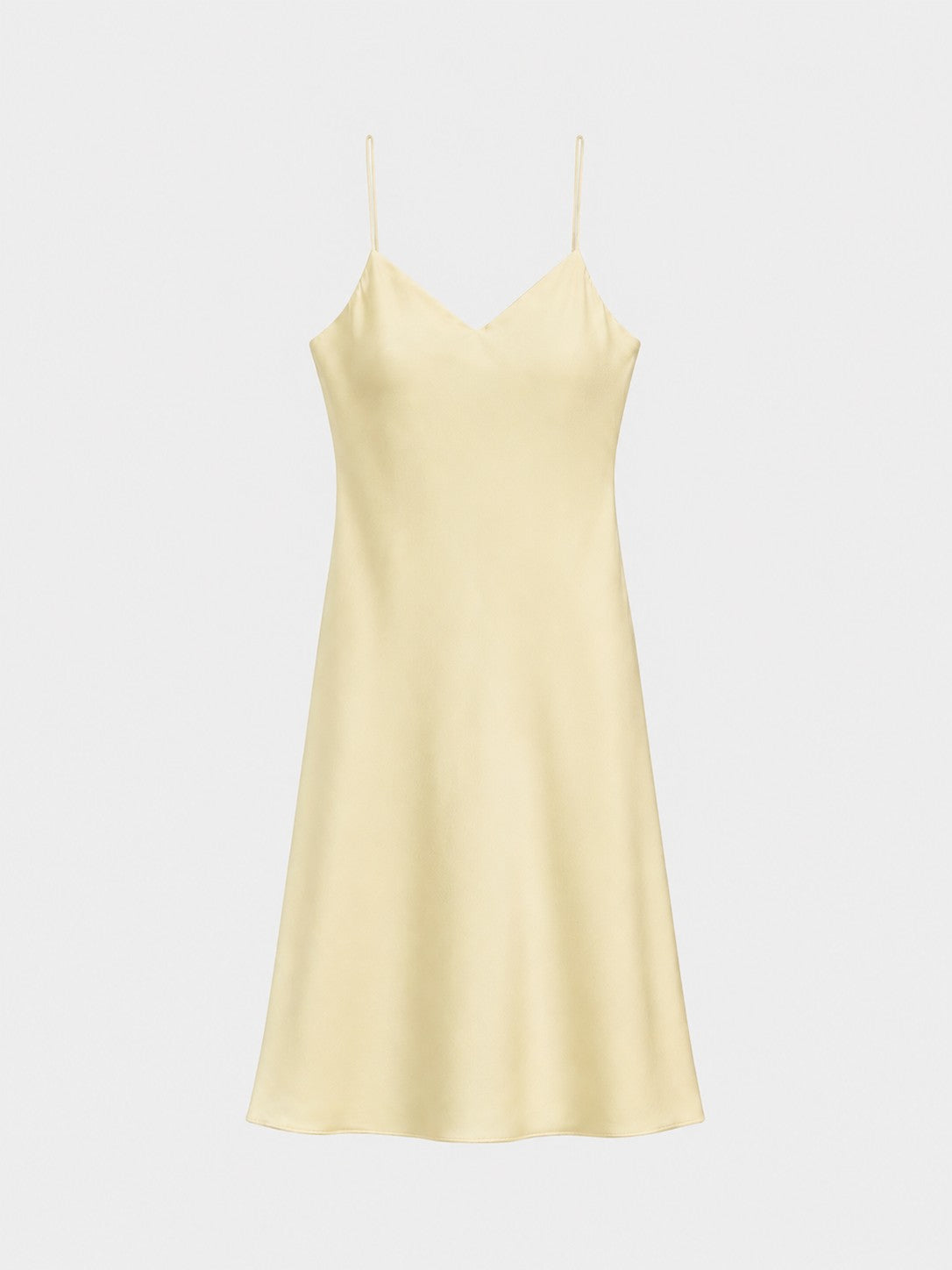Red Onion-Dyed Silk Midi-Slip Dress in naturally dyed fabric by AGA Nature