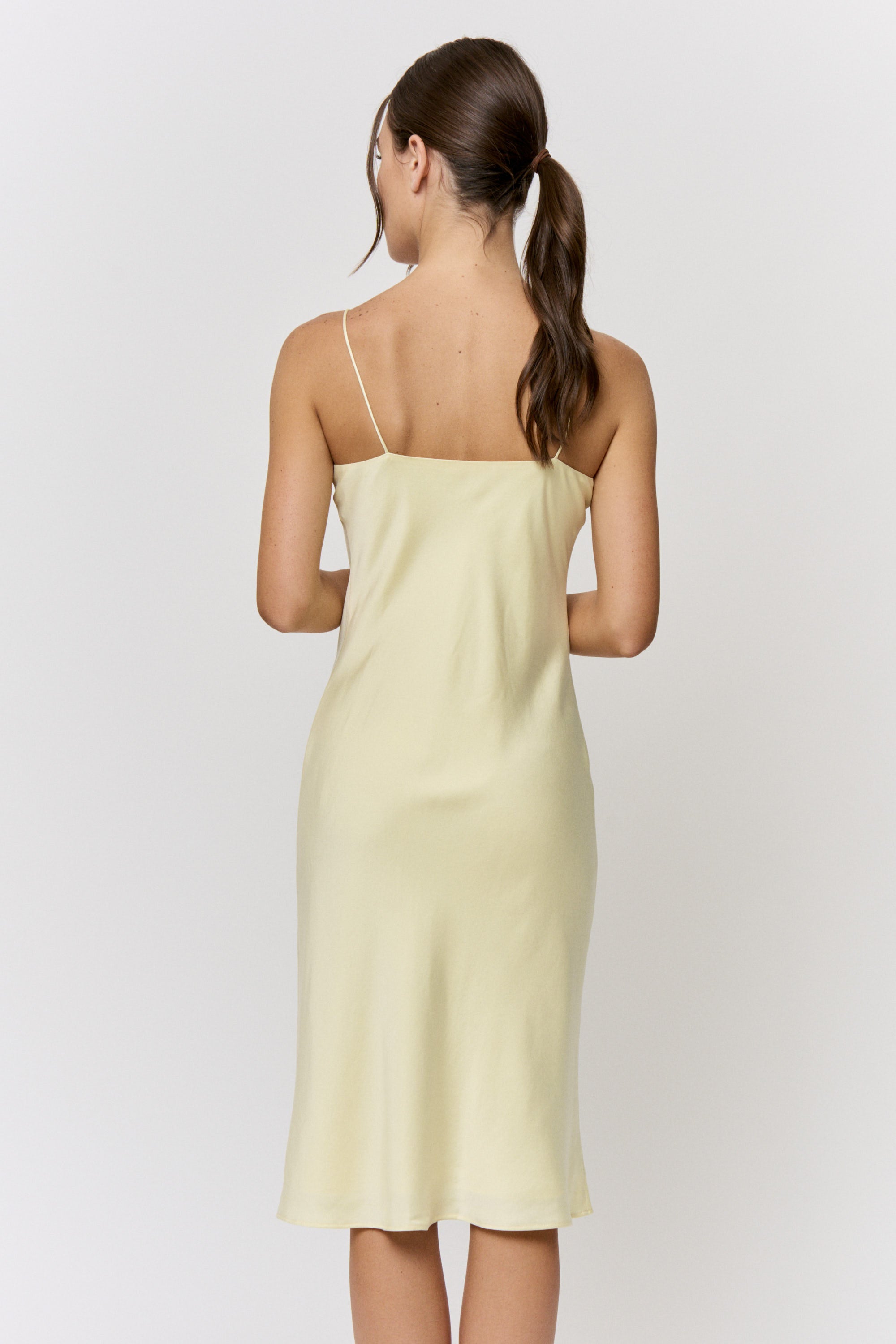 Red Onion-Dyed Silk Midi-Slip Dress in naturally dyed fabric by AGA Nature
