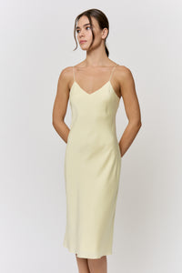 Red Onion-Dyed Silk Midi-Slip Dress in naturally dyed fabric by AGA Nature