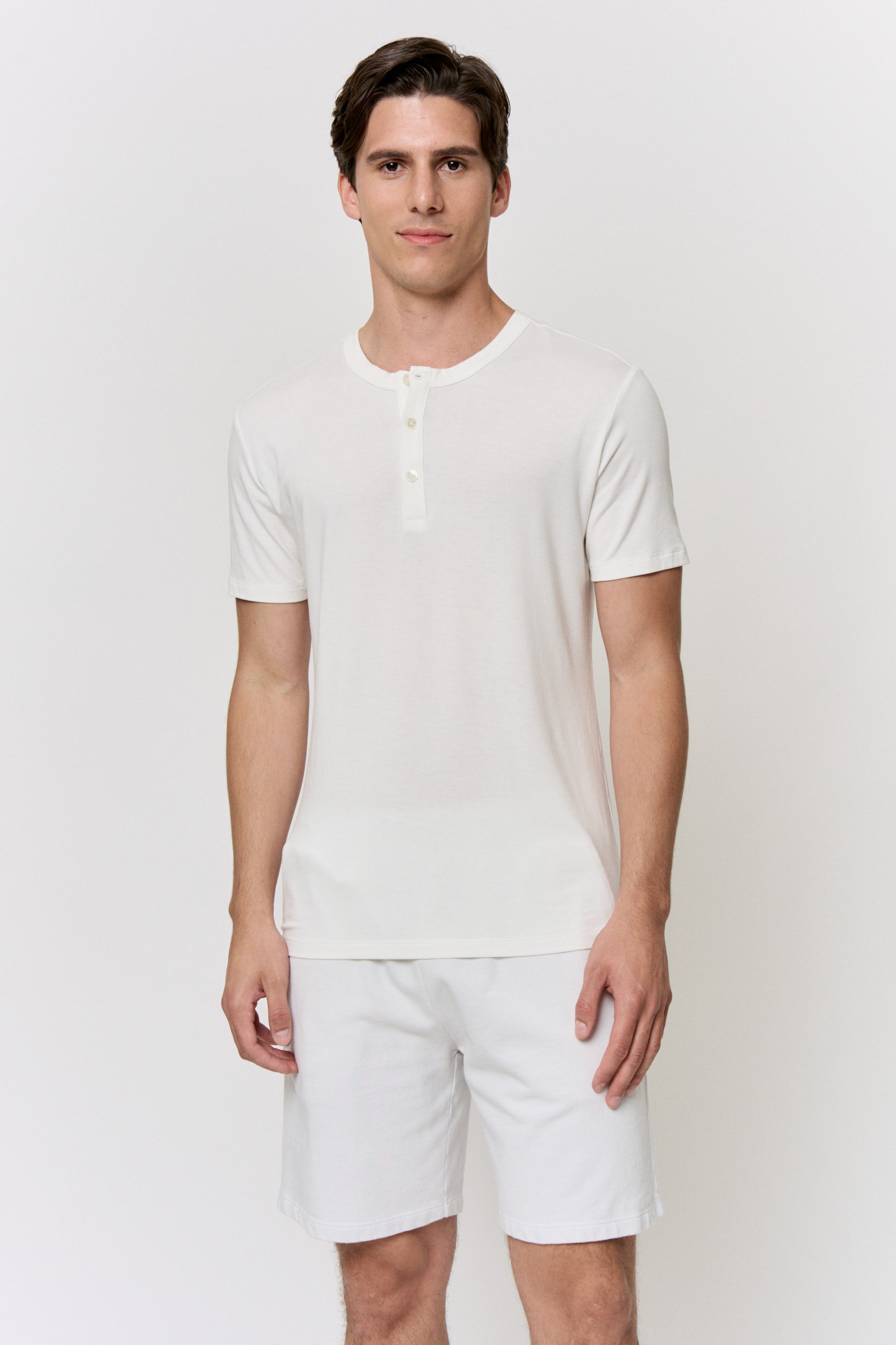 Undyed Terry Drawstring Short in naturally dyed fabric by AGA Nature