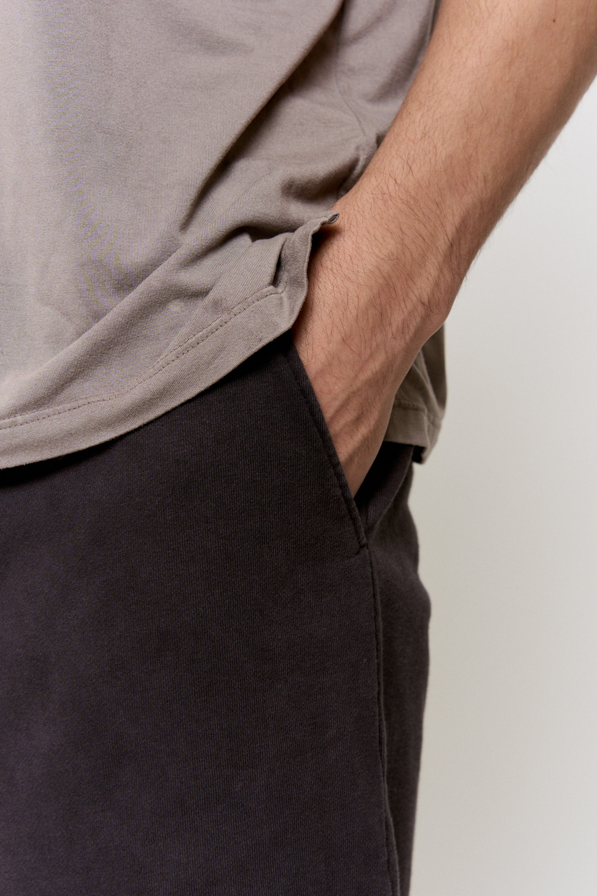 Myrobalan-Dyed French Terry Drawstring Short in naturally dyed fabric by AGA Nature