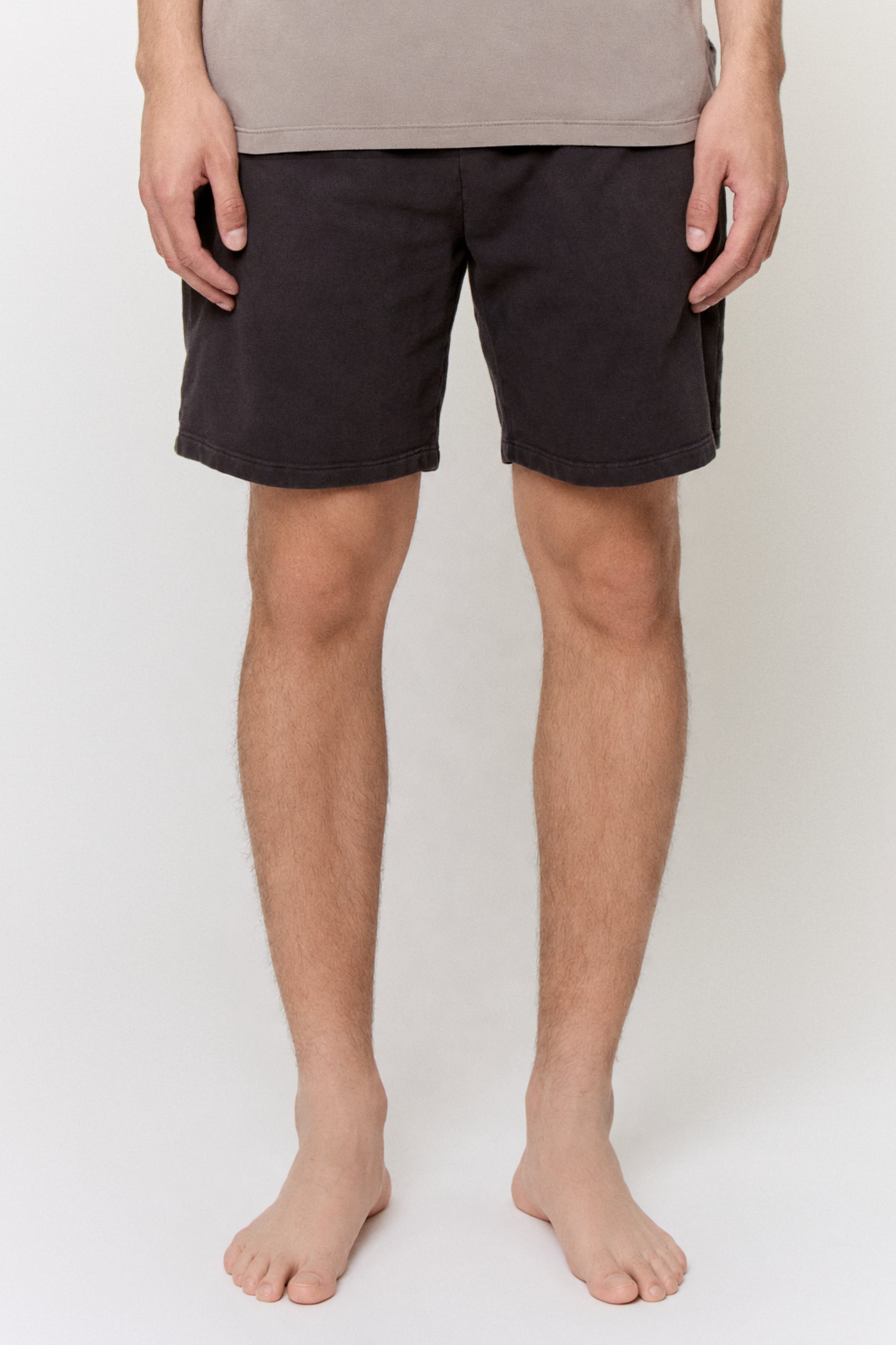 Myrobalan-Dyed French Terry Drawstring Short in naturally dyed fabric by AGA Nature