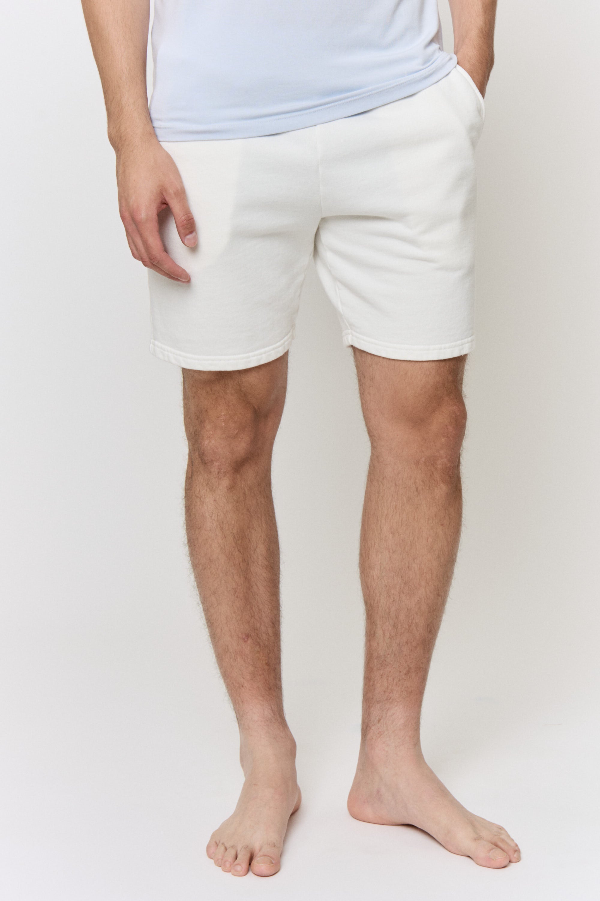 Undyed Terry Drawstring Short in naturally dyed fabric by AGA Nature