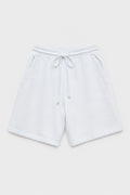 Red Cabbage-Dyed Modal Jersey Drawstring Shorts