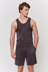 Myrobalan-Dyed Modal Drawstring Short in naturally dyed fabric by AGA Nature