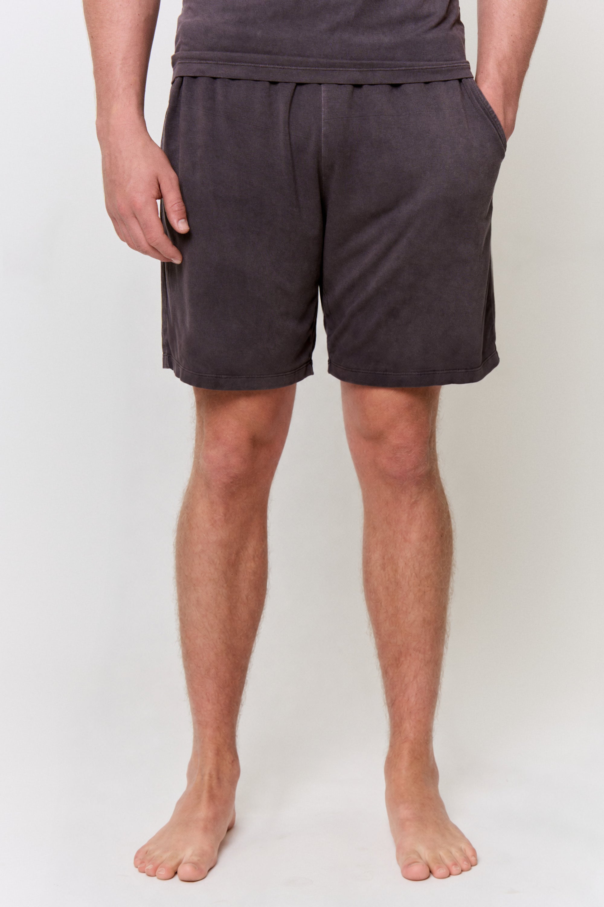 Myrobalan-Dyed Modal Drawstring Short in naturally dyed fabric by AGA Nature