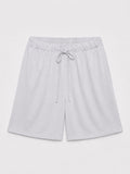 Red Cabbage-Dyed Modal Jersey Drawstring Bermuda Shorts