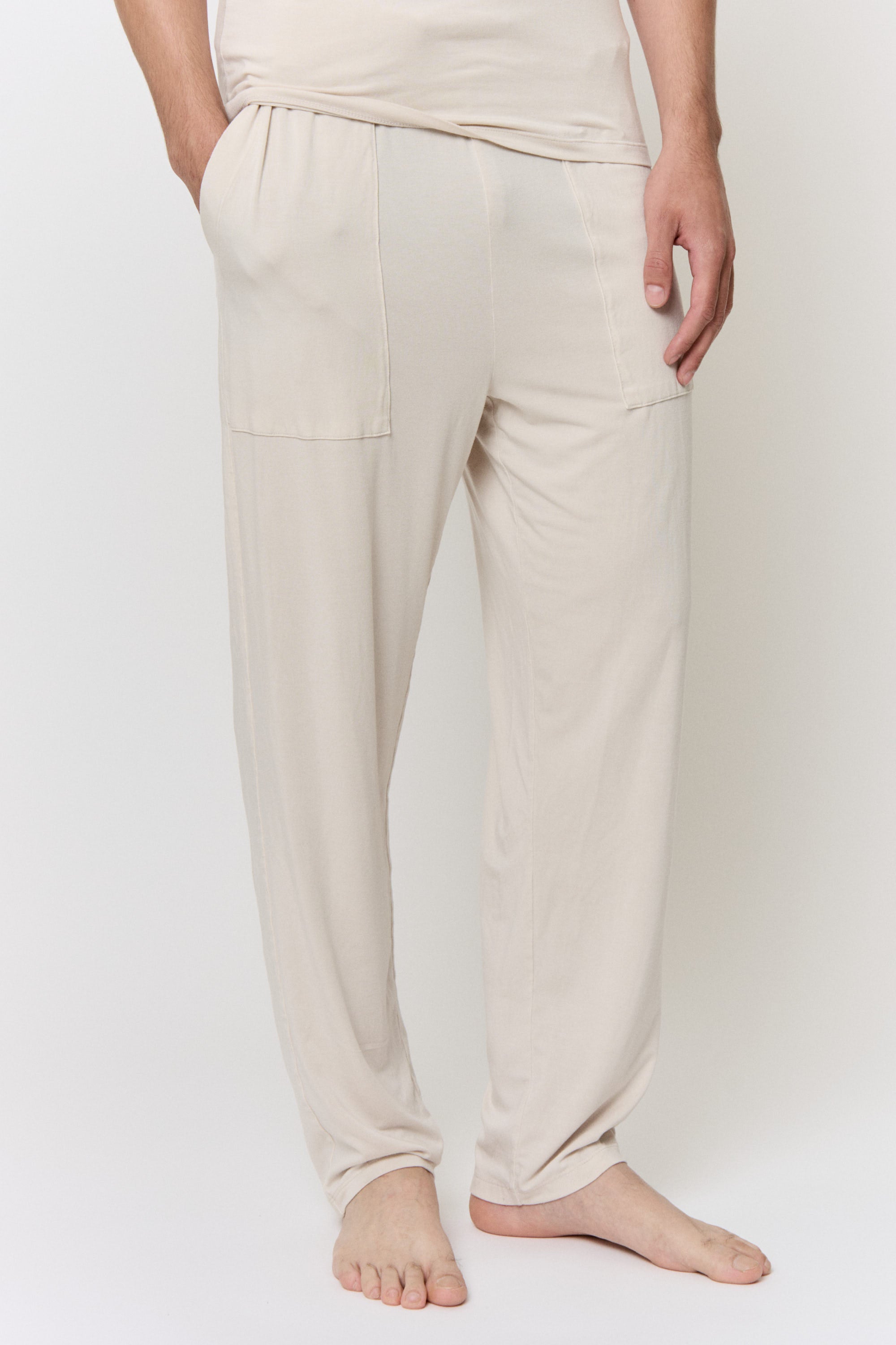 Walnut-Dyed Modal Patch-Pocket Pant in naturally dyed fabric by AGA Nature