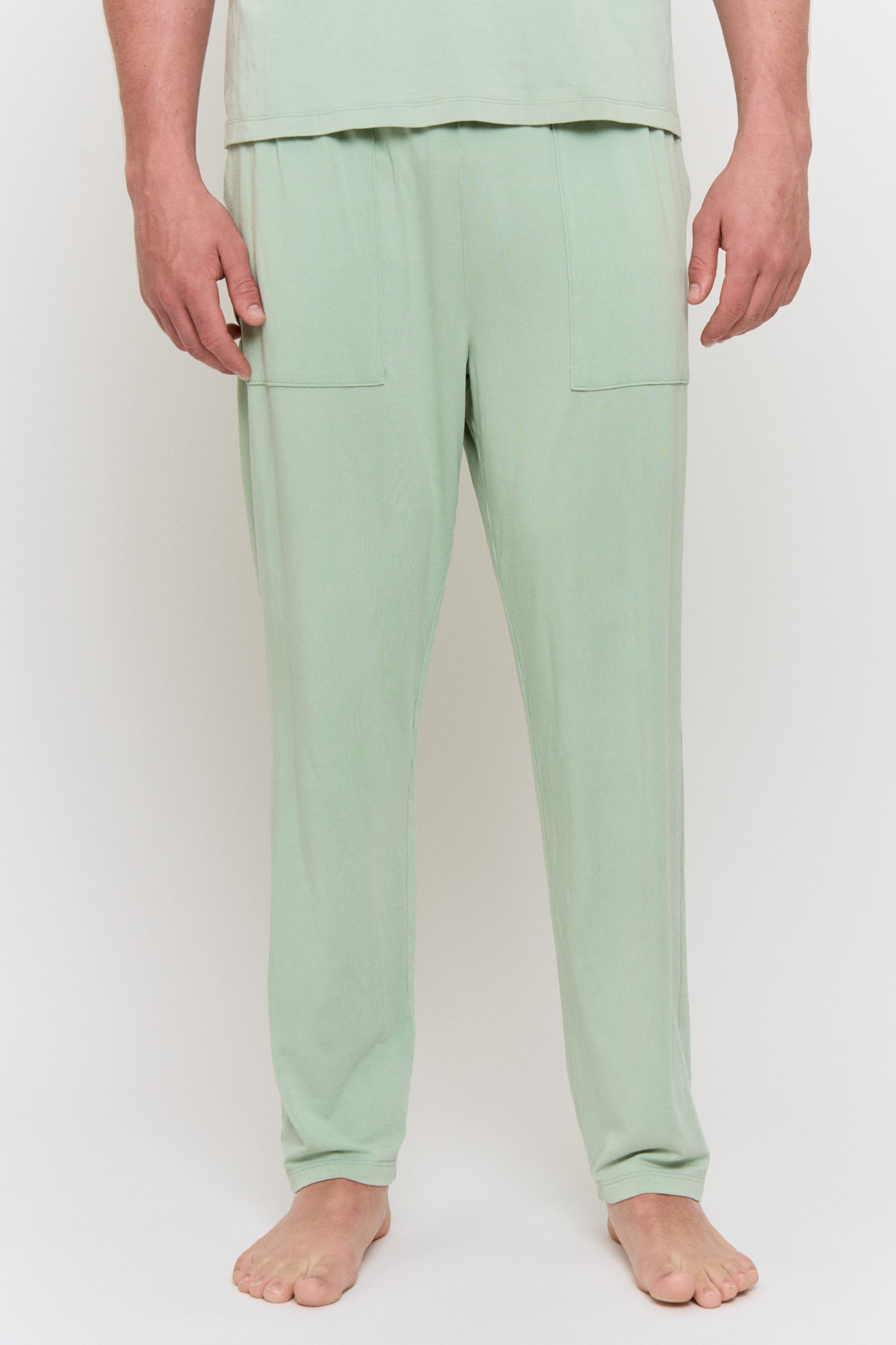 Mulberry-Dyed Modal Patch-Pocket Pant