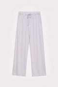 Red Cabbage-Dyed Modal Jersey Straight-Leg Drawstring Pants