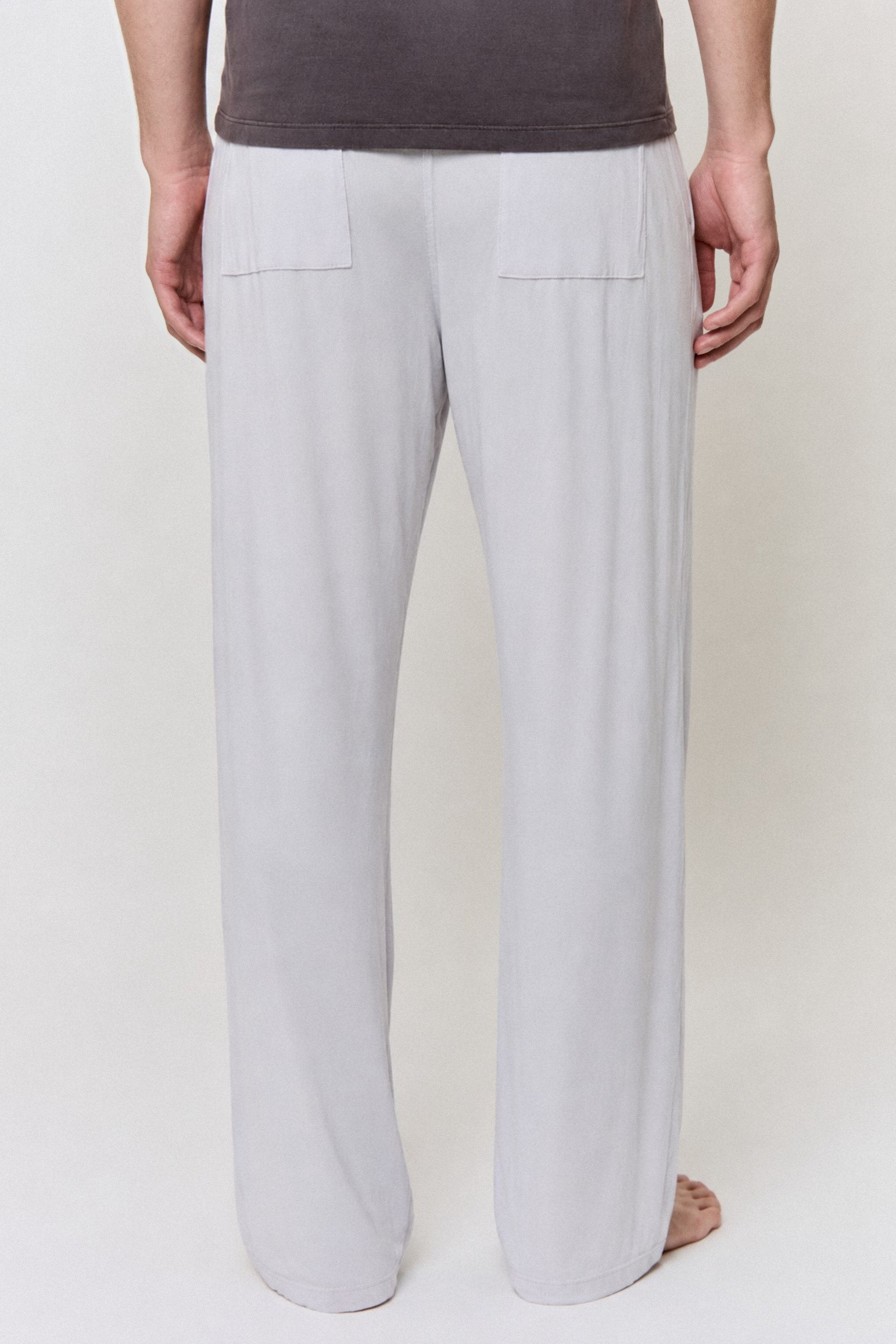 Red Cabbage-Dyed Modal Side-Pocket Pant in naturally dyed fabric by AGA Nature