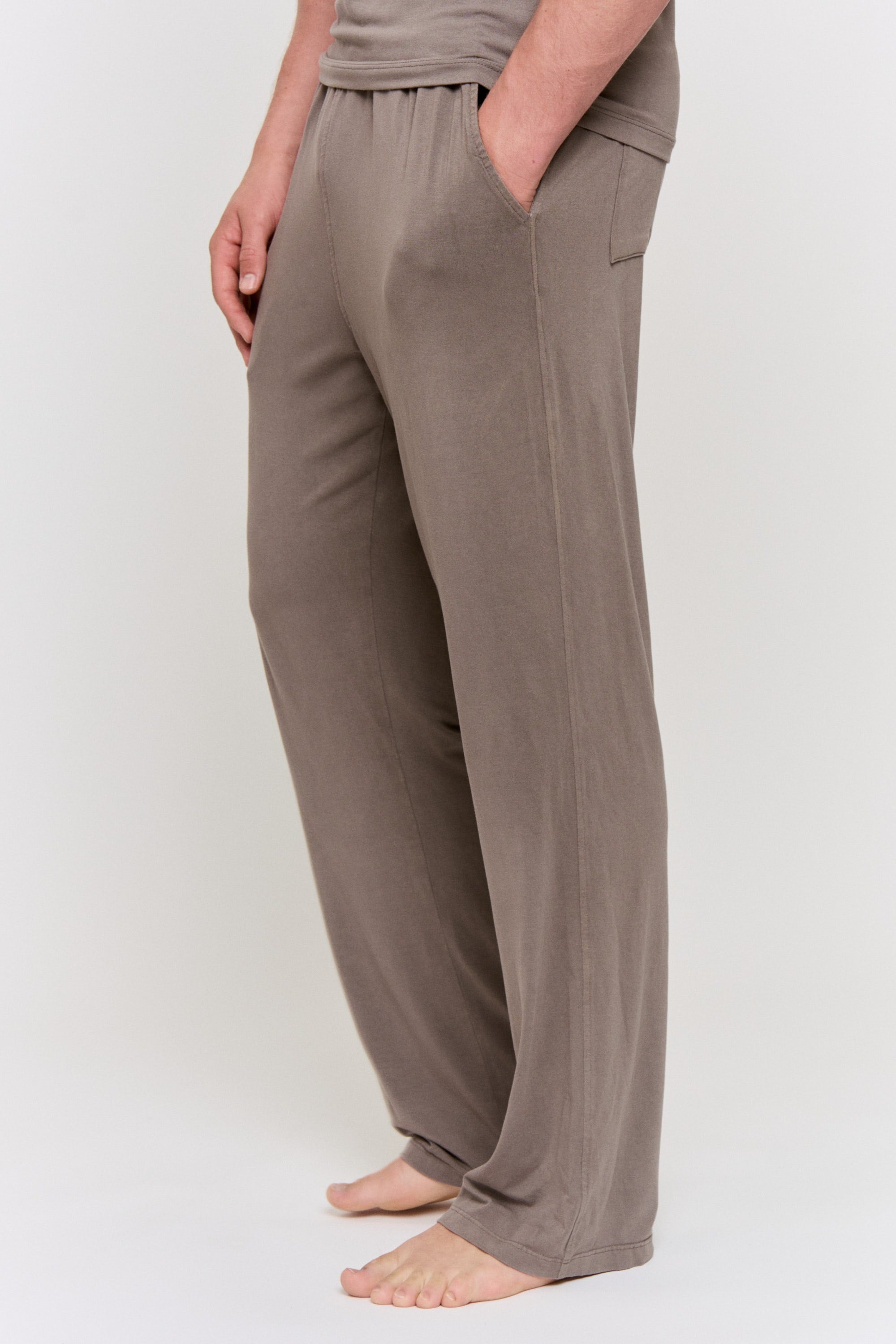 Cutch-Dyed Modal Side-Pocket Pant in naturally dyed fabric by AGA Nature