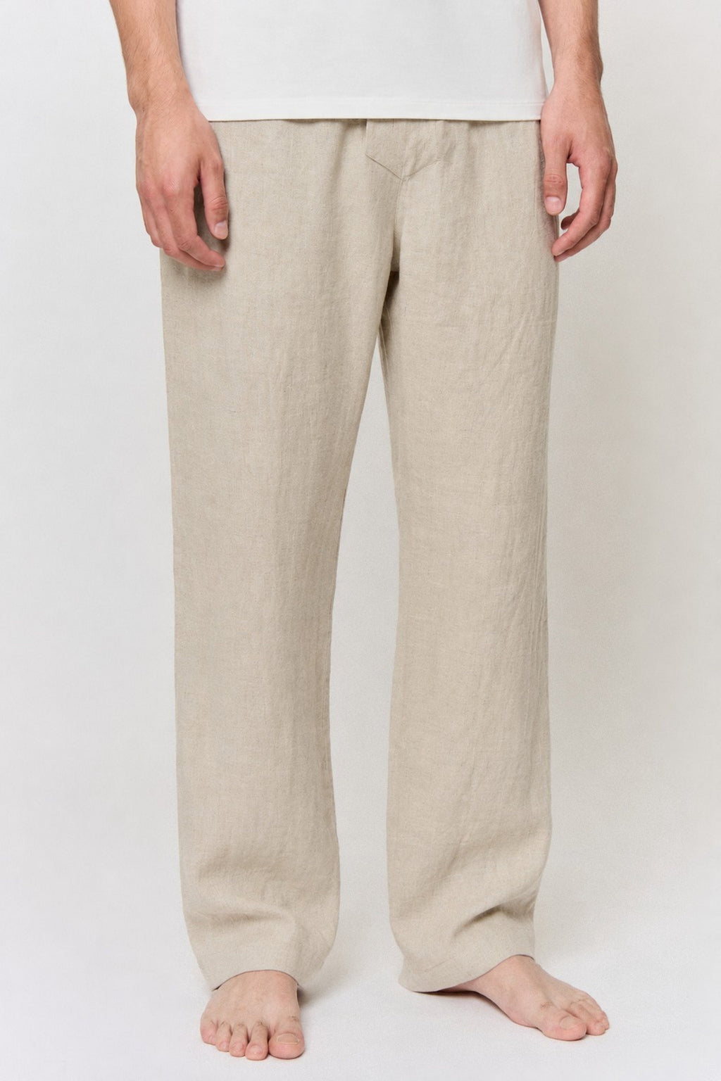 Walnut-Dyed Linen Pajama Set