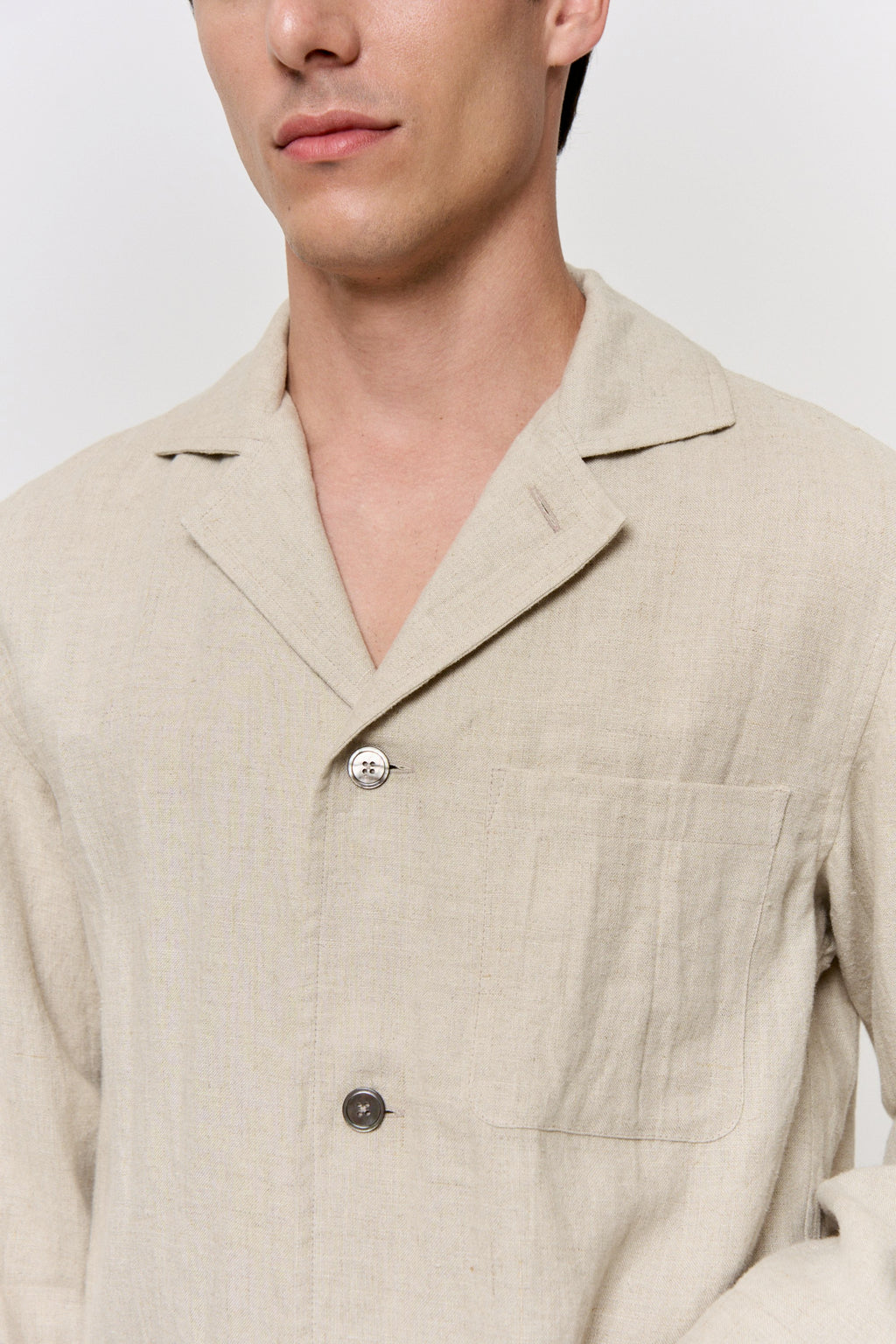 Walnut-Dyed Linen Pajama Set