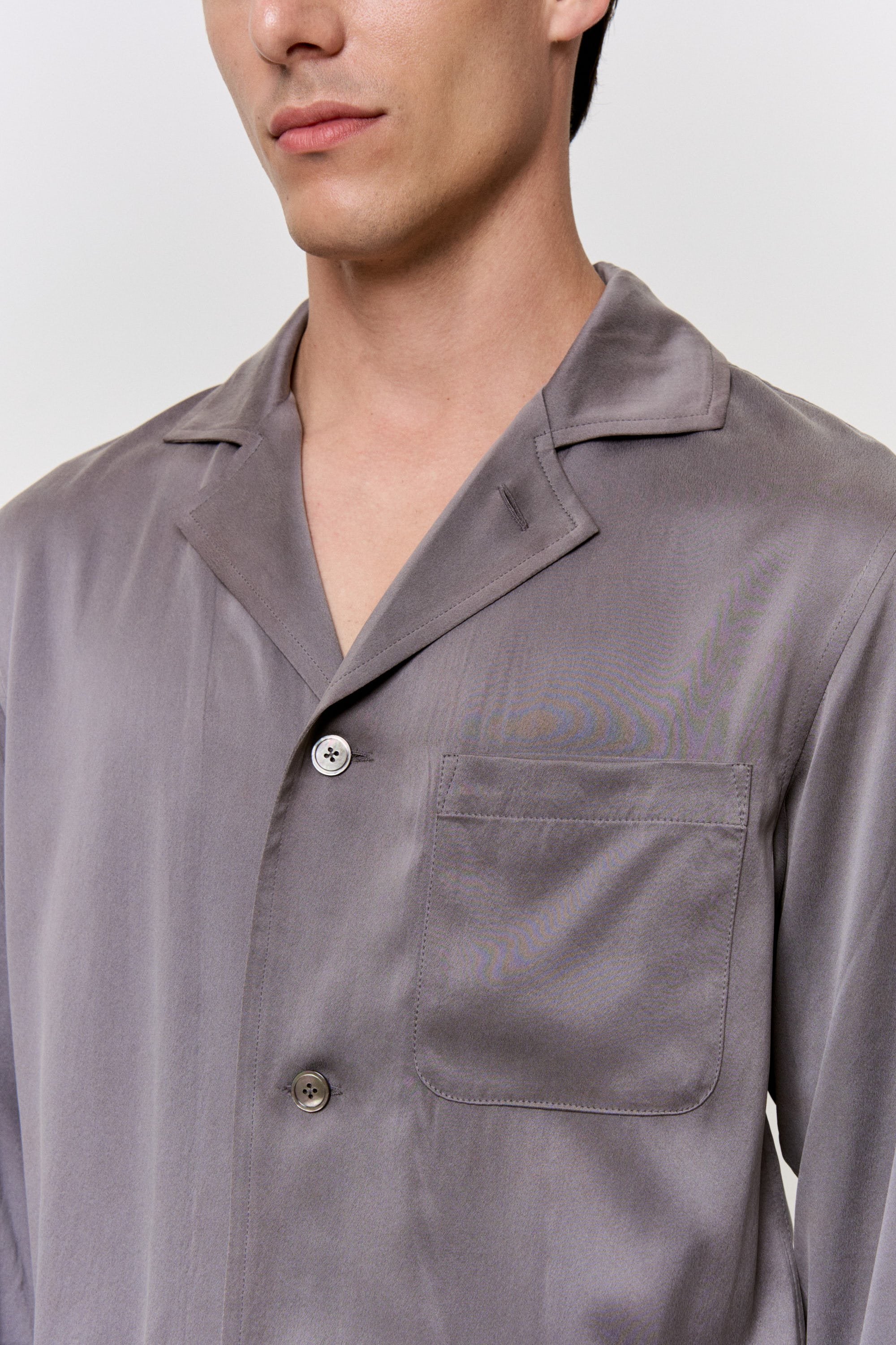 Myrobalan-Dyed Silk Pajama Set in naturally dyed fabric by AGA Nature