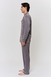 Myrobalan-Dyed Silk Pajama Set in naturally dyed fabric by AGA Nature