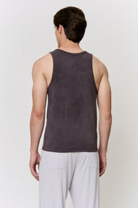 Myrobalan-Dyed Modal Scoop-Neck Tank in naturally dyed fabric by AGA Nature