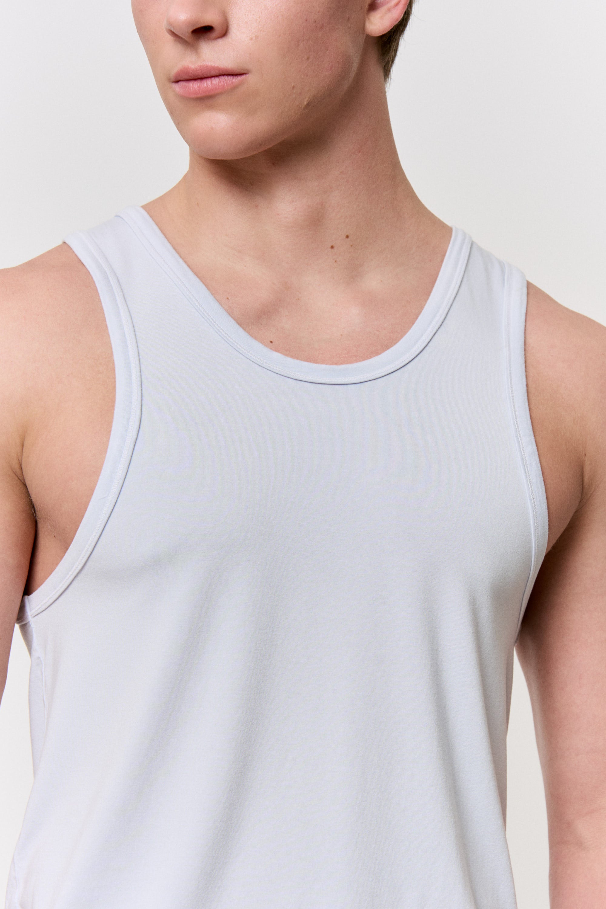 Red Cabbage-Dyed Modal Scoop-Neck Tank in naturally dyed fabric by AGA Nature