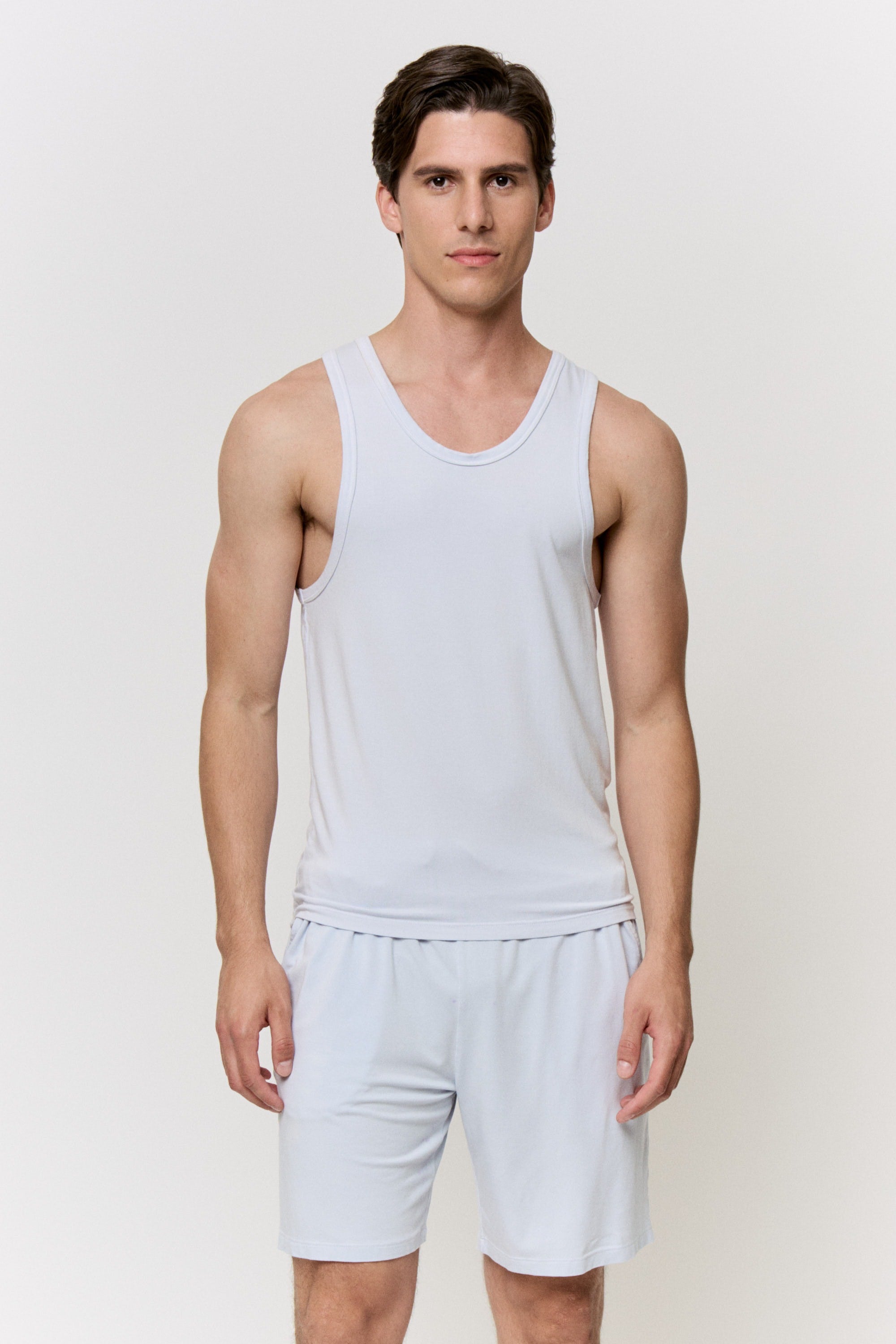 Red Cabbage-Dyed Modal Scoop-Neck Tank in naturally dyed fabric by AGA Nature