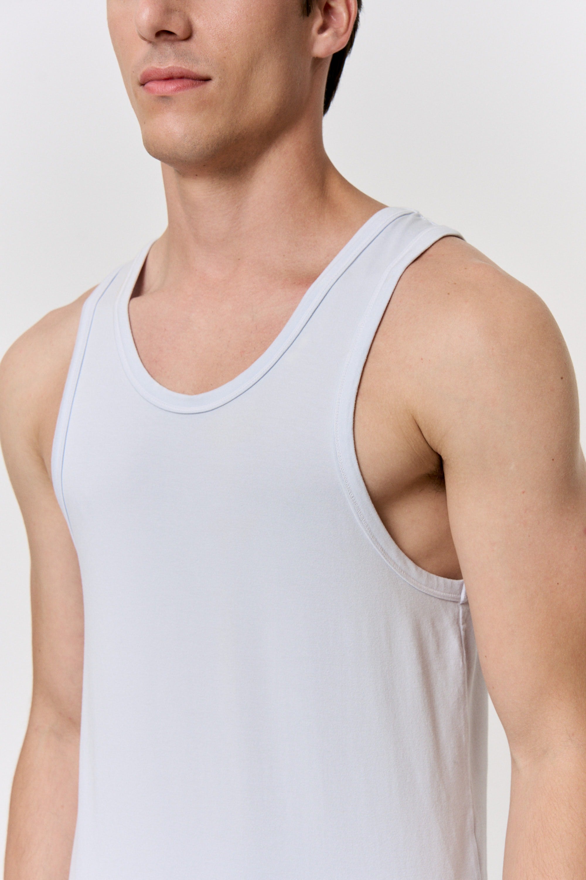 Red Cabbage-Dyed Modal Scoop-Neck Tank in naturally dyed fabric by AGA Nature