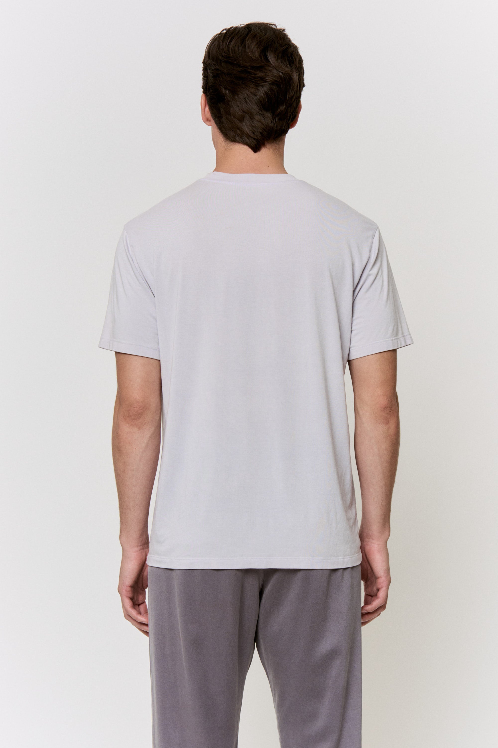 Red Cabbage-Dyed Modal Pocket-Tee in naturally dyed fabric by AGA Nature