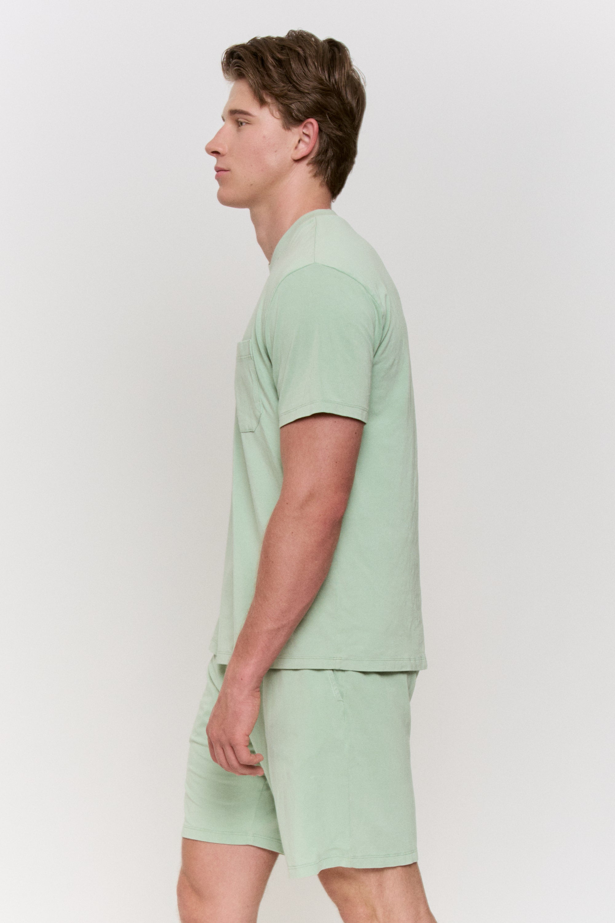 Mulberry-Dyed Modal Pocket-Tee