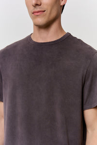 Myrobalan-Dyed Modal Short-Sleeve Top in naturally dyed fabric by AGA Nature