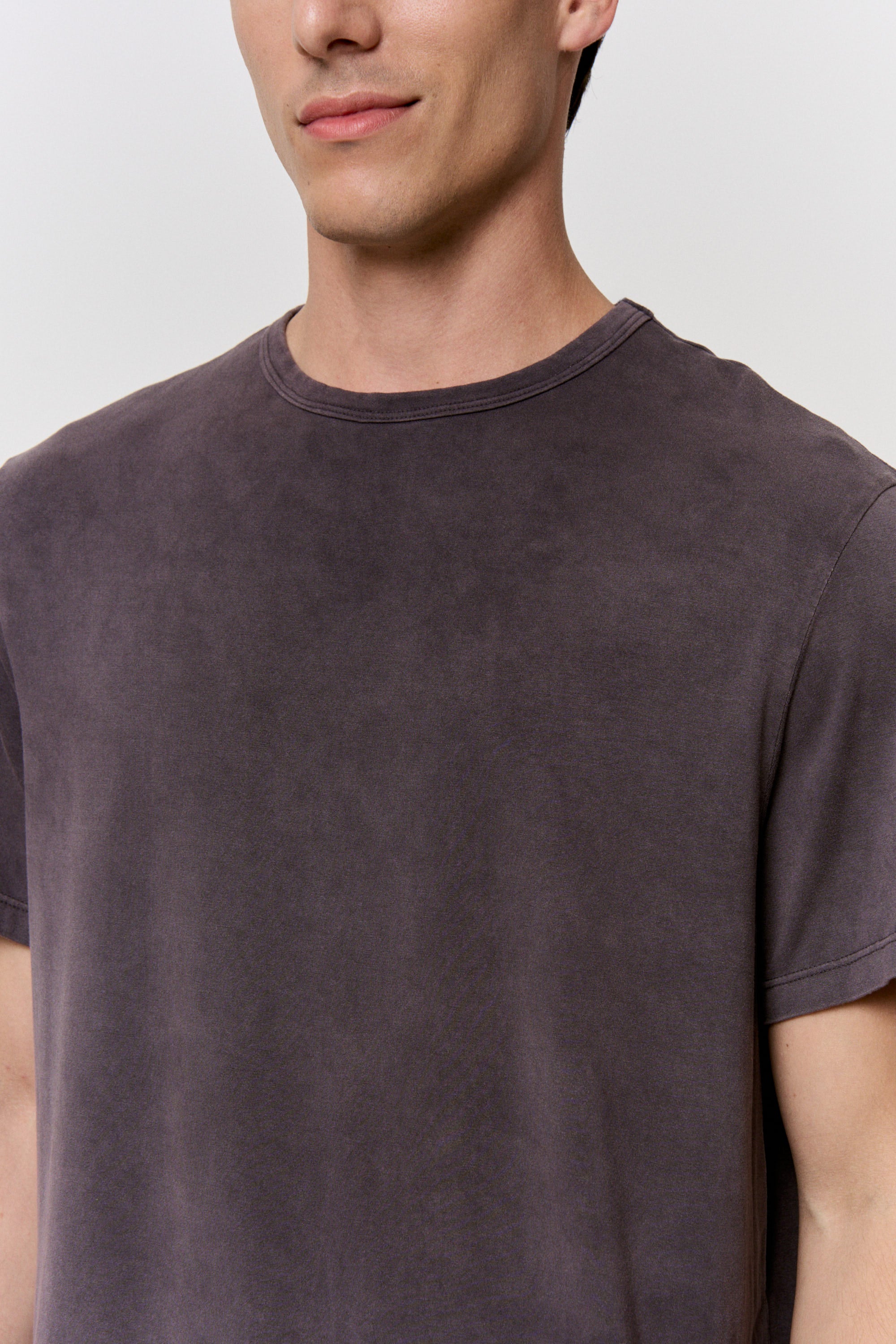 Myrobalan-Dyed Modal Short-Sleeve Top in naturally dyed fabric by AGA Nature