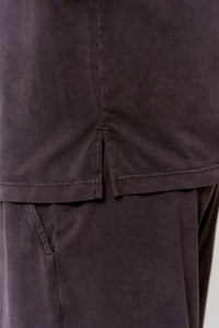 Myrobalan-Dyed Modal Short-Sleeve Top in naturally dyed fabric by AGA Nature