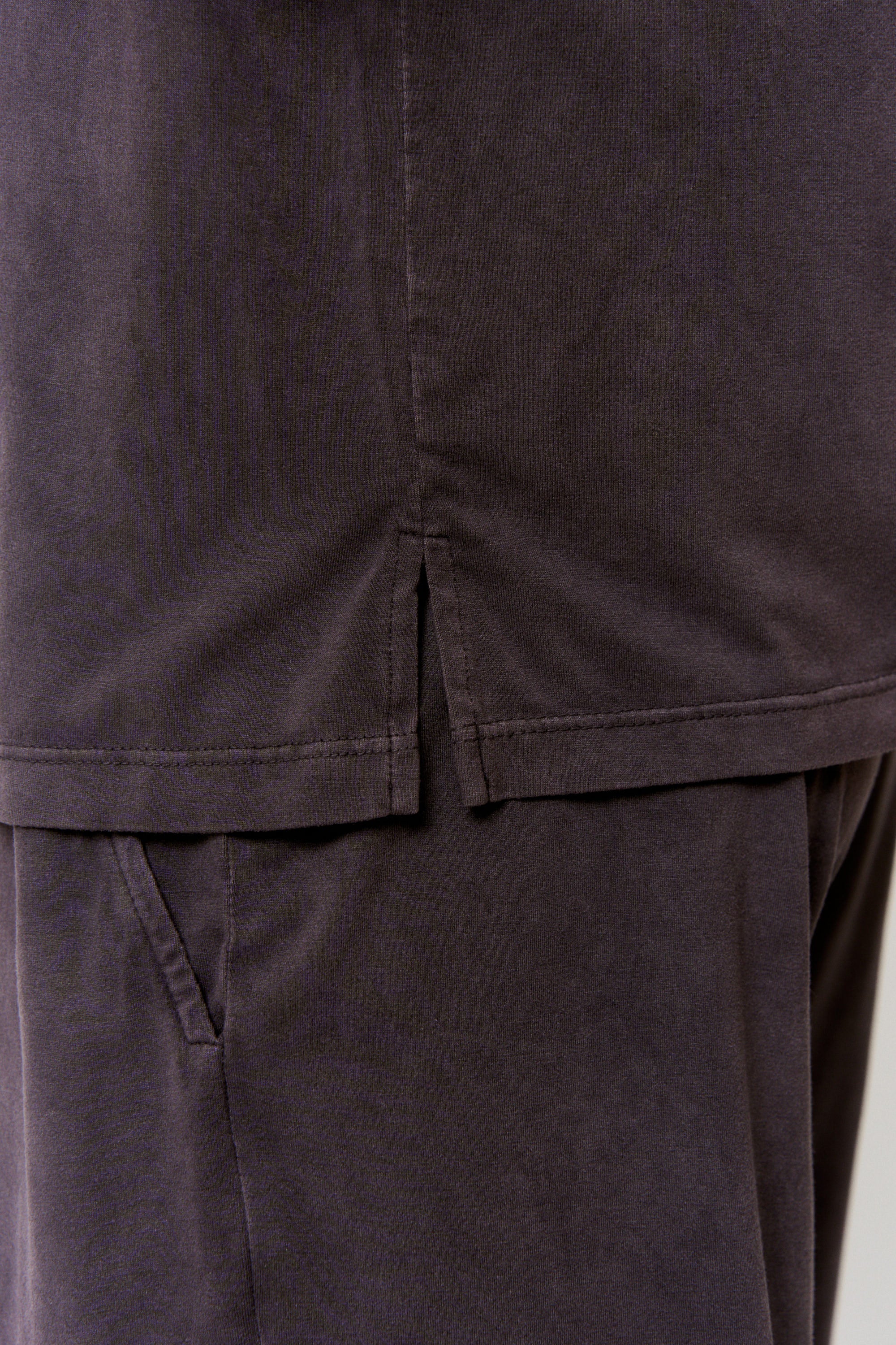 Myrobalan-Dyed Modal Short-Sleeve Top in naturally dyed fabric by AGA Nature