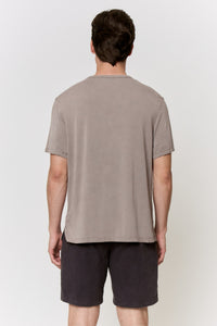 Cutch-Dyed Modal Short-Sleeve Top in naturally dyed fabric by AGA Nature