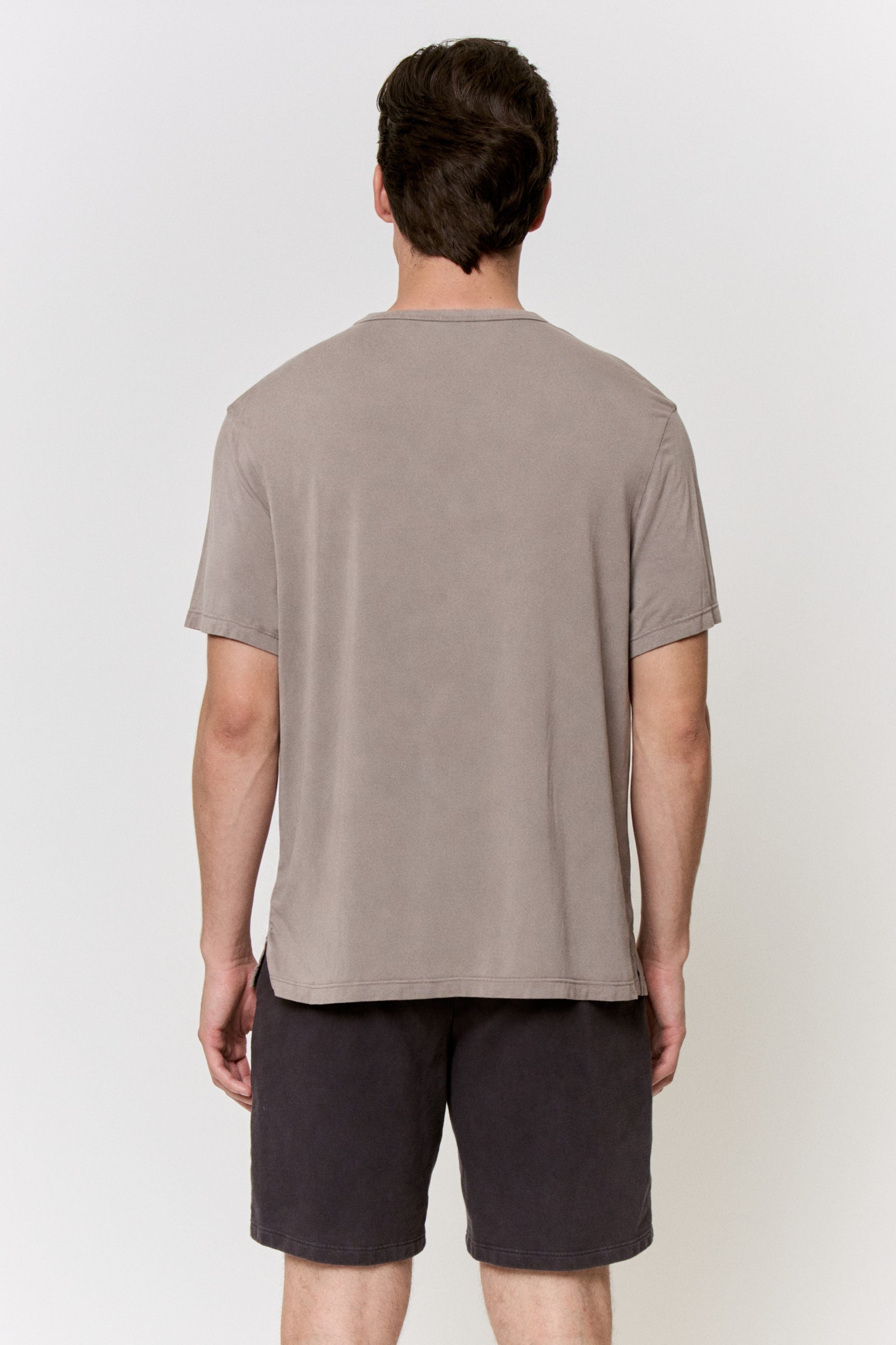 Cutch-Dyed Modal Short-Sleeve Top in naturally dyed fabric by AGA Nature