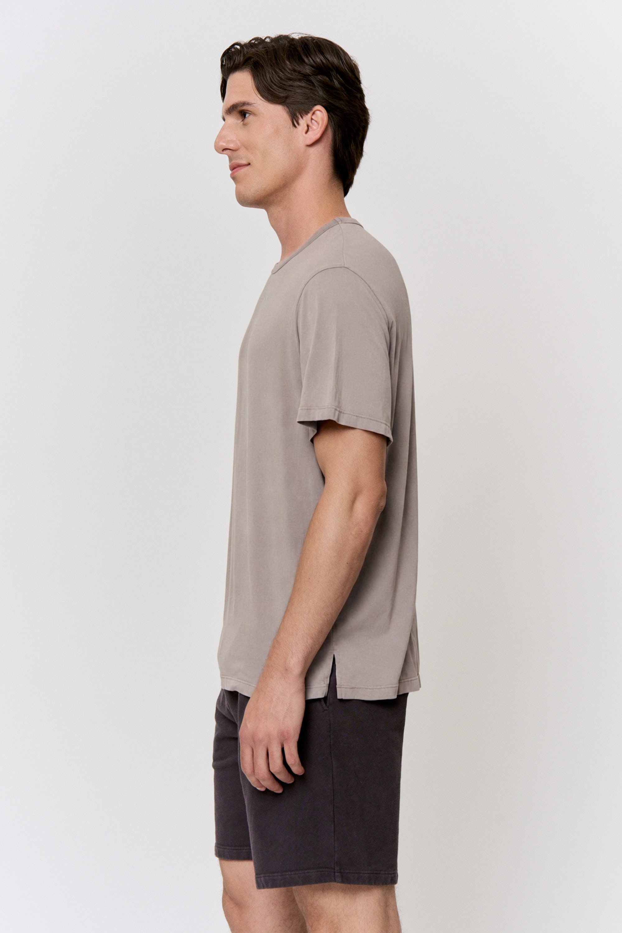 Cutch-Dyed Modal Short-Sleeve Top in naturally dyed fabric by AGA Nature