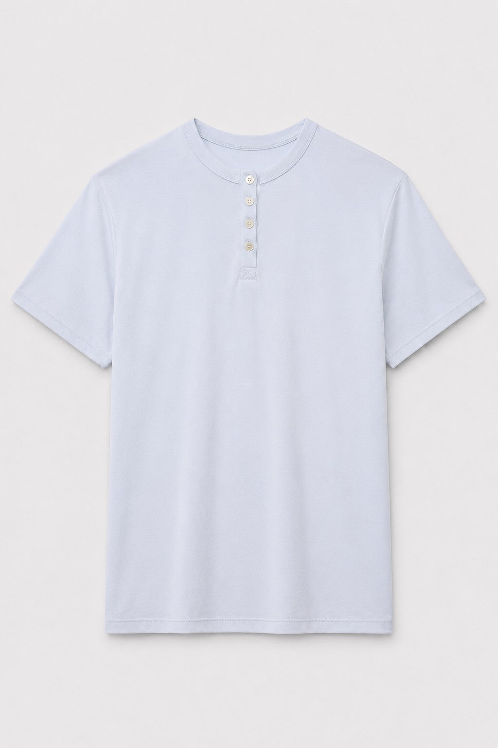 Red Cabbage-Dyed Modal Shell-Button Tee in naturally dyed fabric by AGA Nature