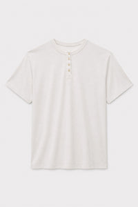 Undyed Modal Shell-Button Tee in naturally dyed fabric by AGA Nature