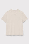 Walnut-Dyed Modal Short-Sleeve Top