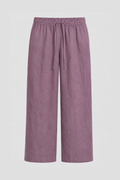 Cochineal Dyed Linen Drawstring Pants